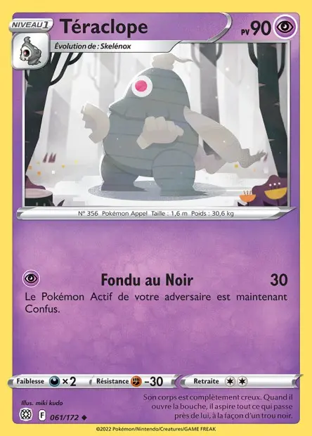 Reverse Téraclope 061/172 F