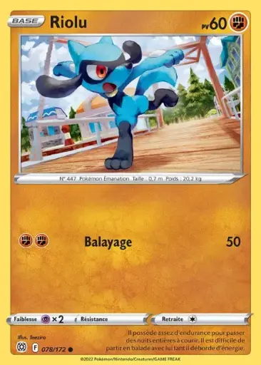 Reverse Riolu 078/172 F