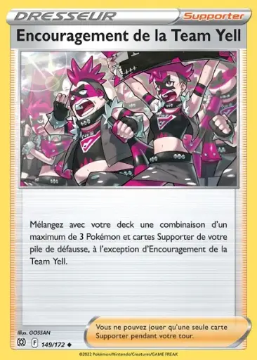 Reverse Encouragement de la Team Yell 149/172 F