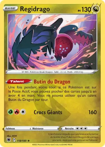 Reverse Regidrago 118/189 F