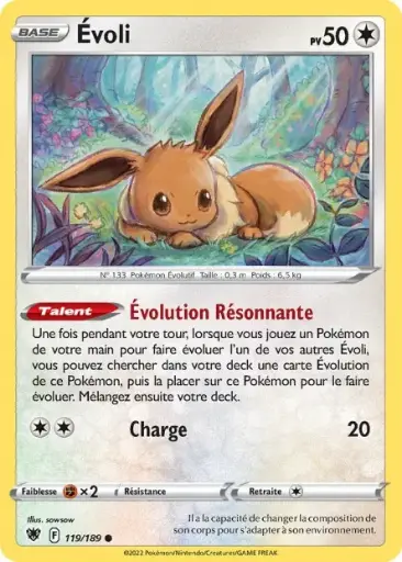 Reverse Evoli 119/189 F