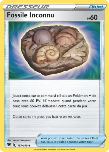 Reverse Fossile Inconnu 157/189 F