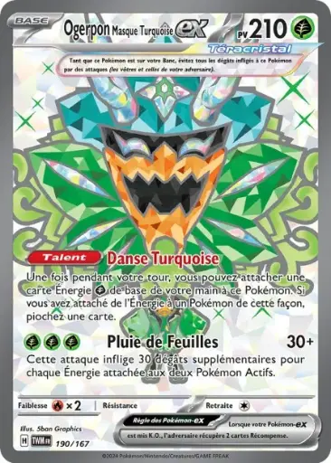 Ogerpon Masque Turquoise 190/167 Full Art